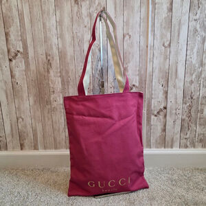Women's Gucci Beauty Pink Canvas Tote Bag NWOT